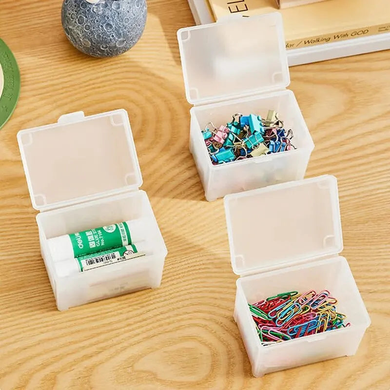 2-Pack Flip-Top Trading Card Storage Box | Dust-Proof Organizer Card Storage Box Babs