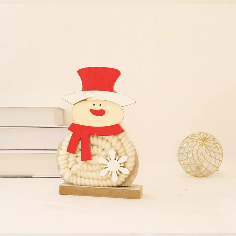 Handmade Christmas Wool Felt Animal Ornaments – Holiday Decor Christmas Felt Ornaments Babs Snowman Other