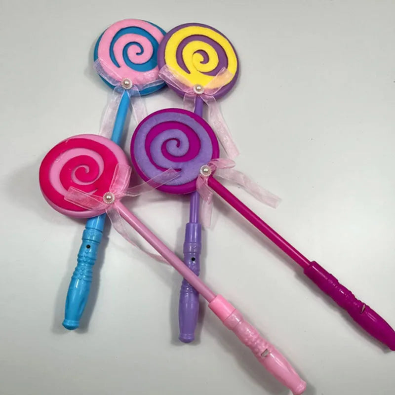 10pc LED Glow Lollipop Princess Wand Party Props – Set of 10 LED Party Wands Babs