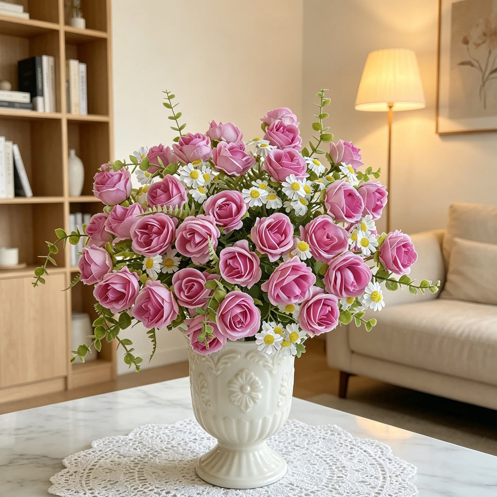 Silk Rose Artificial Flowers – Wedding, Home & DIY Decor Artificial Silk Flowers Babs