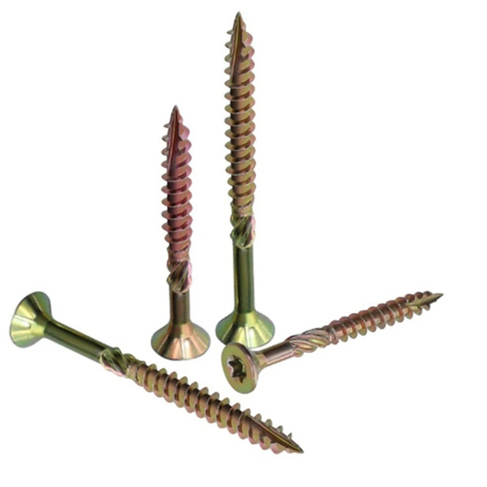 T25 Torx Galvanized Self-Tapping Screws – 100Pcs Deck & Fence Woodworking Screws Babs