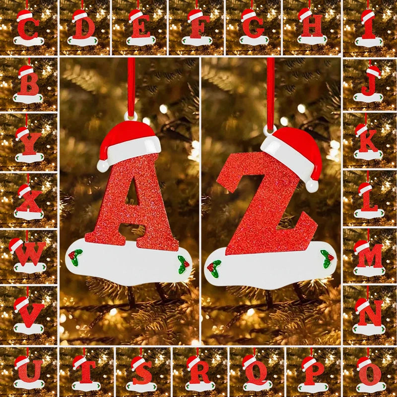 Christmas Acrylic Letter Pendants – Xmas Tree Ornaments 2024 Christmas Tree Ornament Babs