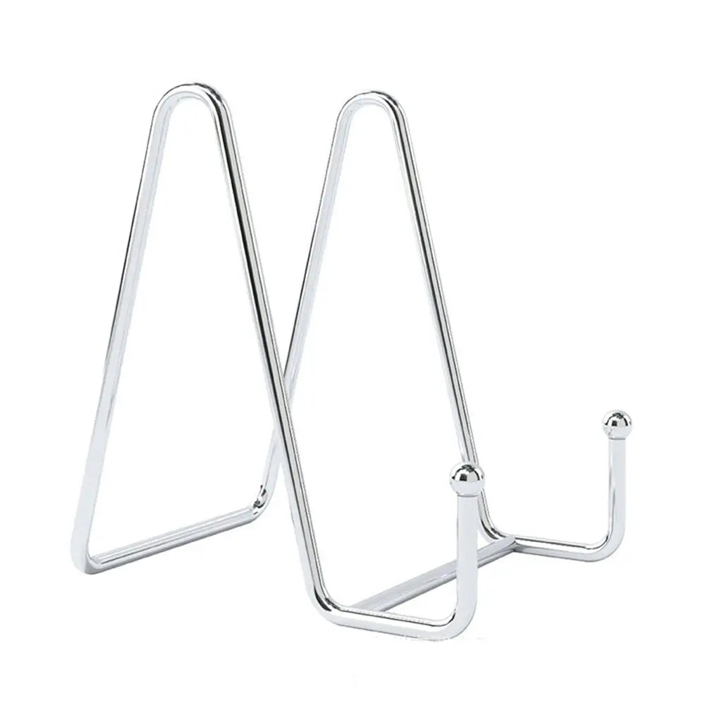 Metal Photo & Plate Display Stand | Tabletop Art Holder Tabletop Display Stand Babs silver-M