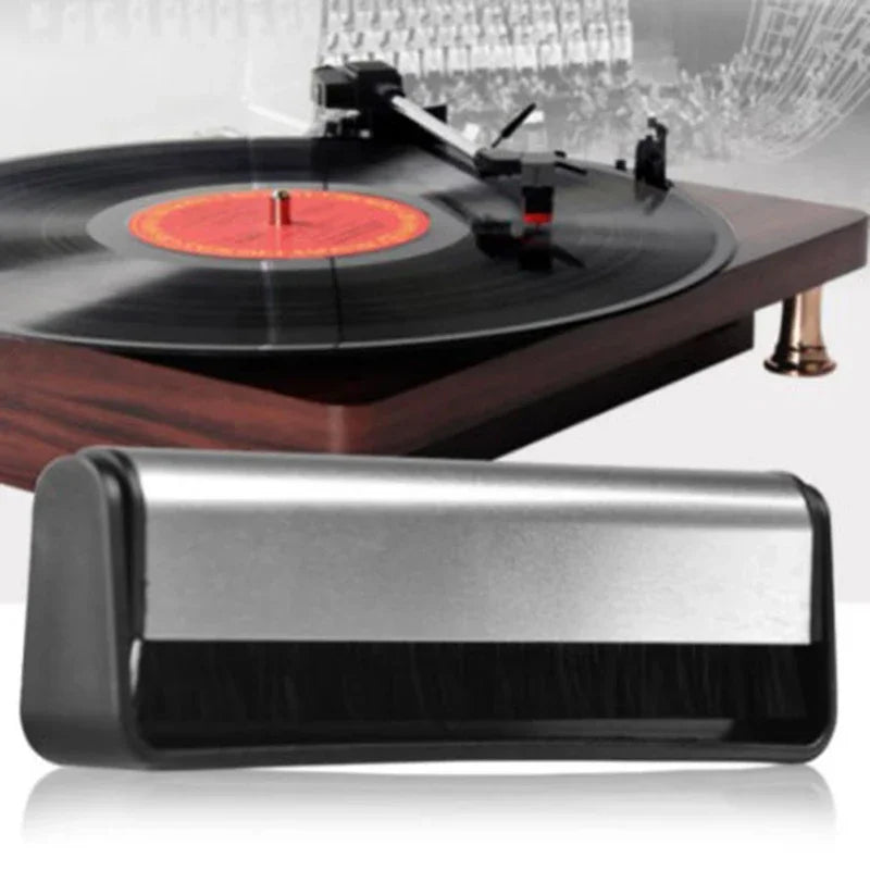 Anti-Static Carbon Fiber Vinyl Record Cleaning Brush | LP Turntable Record Cleaning Brush Babs