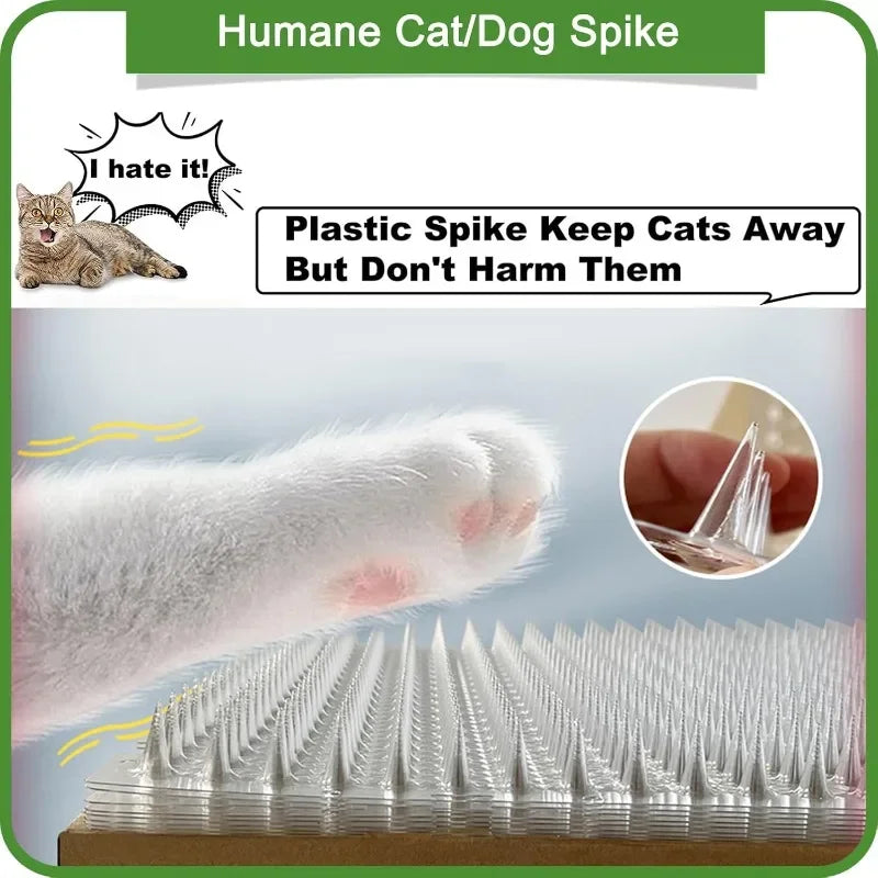 12-Pack Cat & Dog Deterrent Scat Mat | Indoor & Outdoor Spike Pet Deterrent Mat Babs