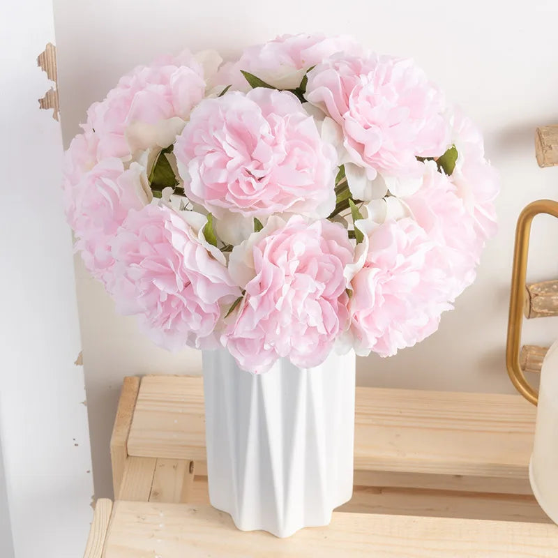 Silk Peony Artificial Flowers – Wedding & Home Décor Bouquet Artificial Flower Bouquet Babs