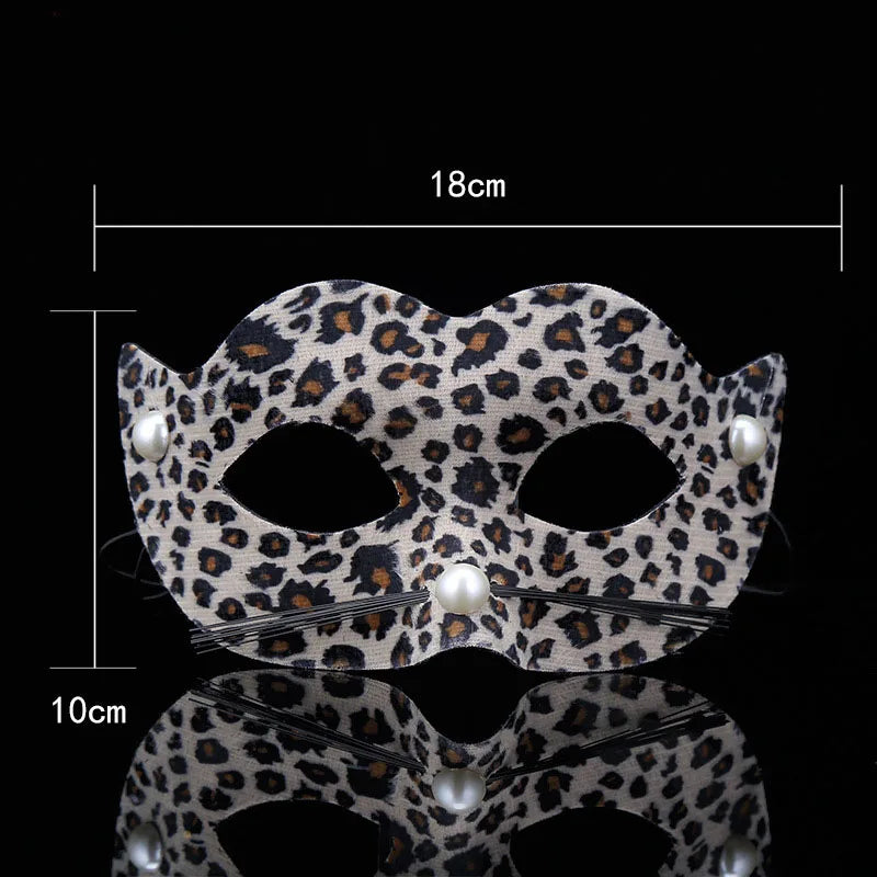 Tiger Leopard Animal Eye Mask – Halloween Cosplay Costume Costume Eye Mask Babs