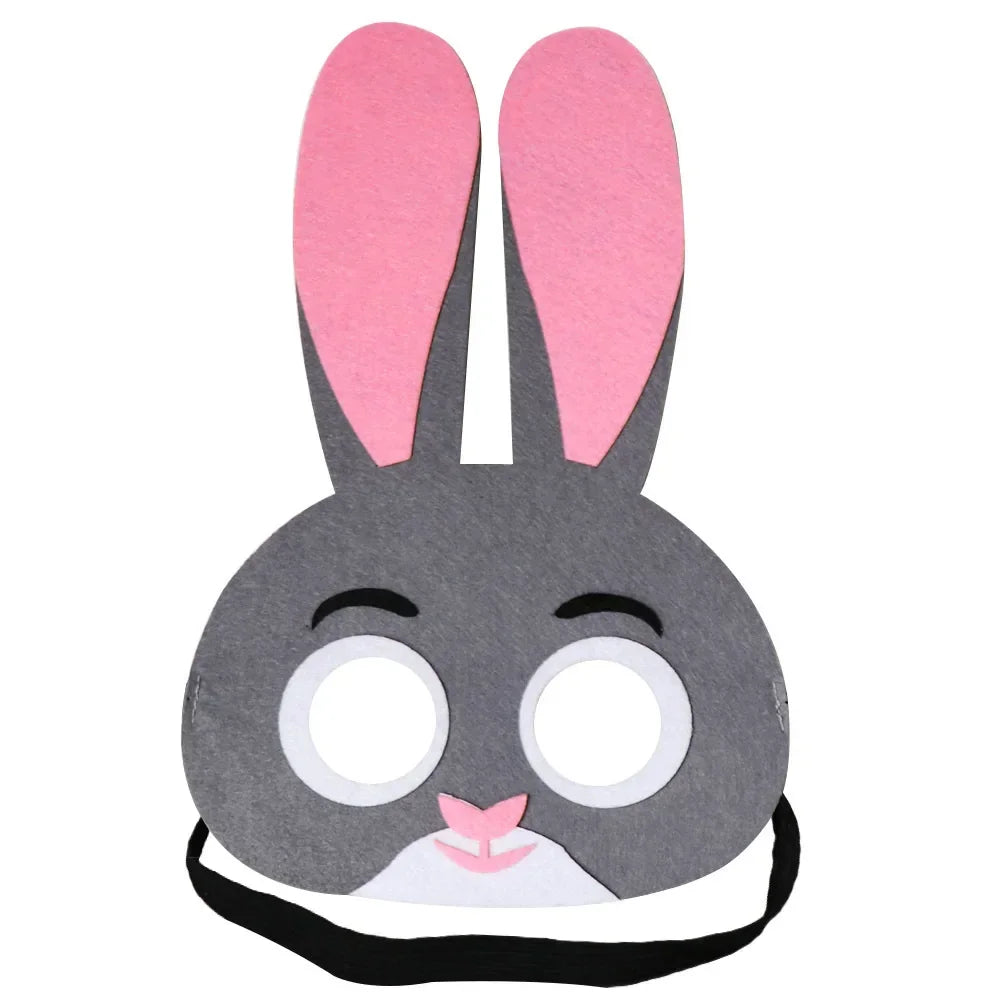 Kids Animal Felt Masks – Birthday, Cosplay & Forest Party Favors Kids Party Masks Babs bunny