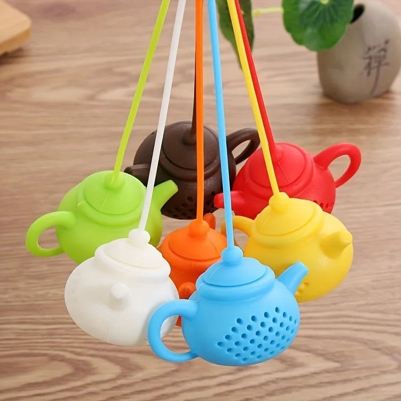 Teapot Silicone Tea Infuser & Strainer with Handle Silicone Tea Infuser Babs