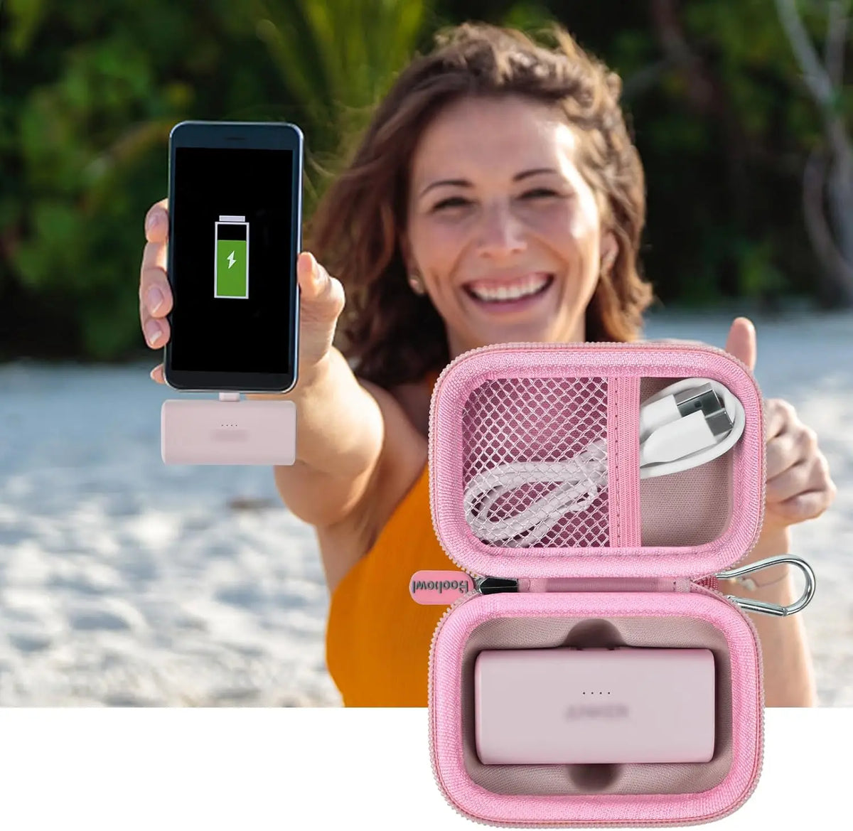 Paiyule Case for Anker Nano 5000mAh Power Bank – Plant Fiber Power Bank Case Babs