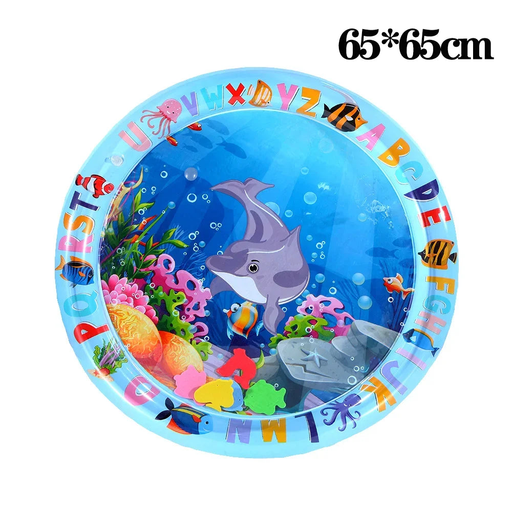 Inflatable Water Play Mat for Cats, Dogs & Babies | PVC Sensory Pet Water Play Mat Babs Style B
