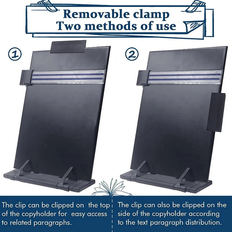 Document Holder Stand | 7 Angles, Foldable, A4 & Letter Document Holder Stand Babs