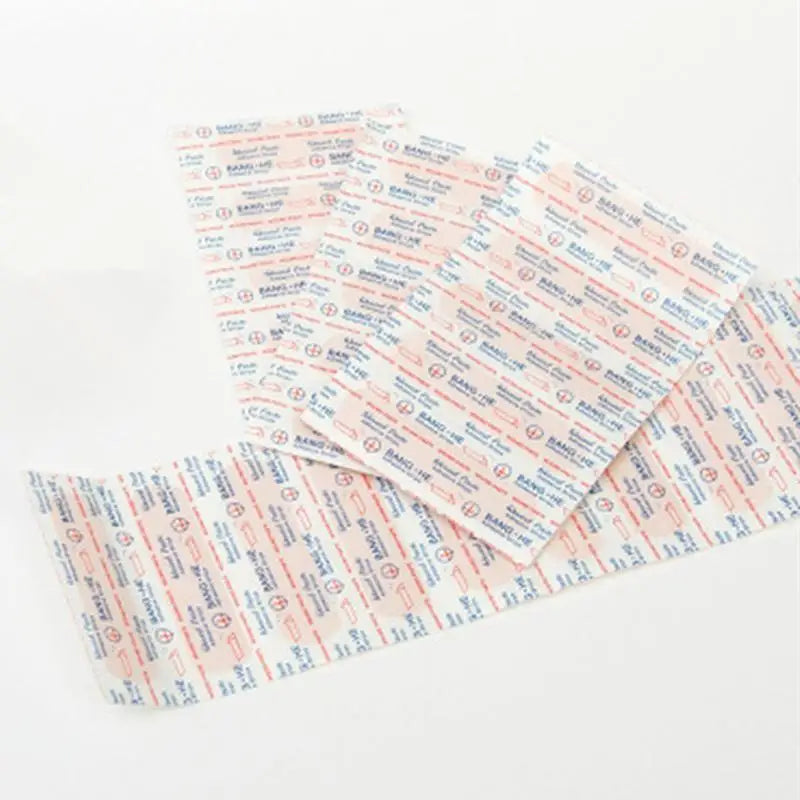 100Pcs Adhesive Bandage Plasters – 4 Sizes First Aid Kit Adhesive Bandage Kit Babs