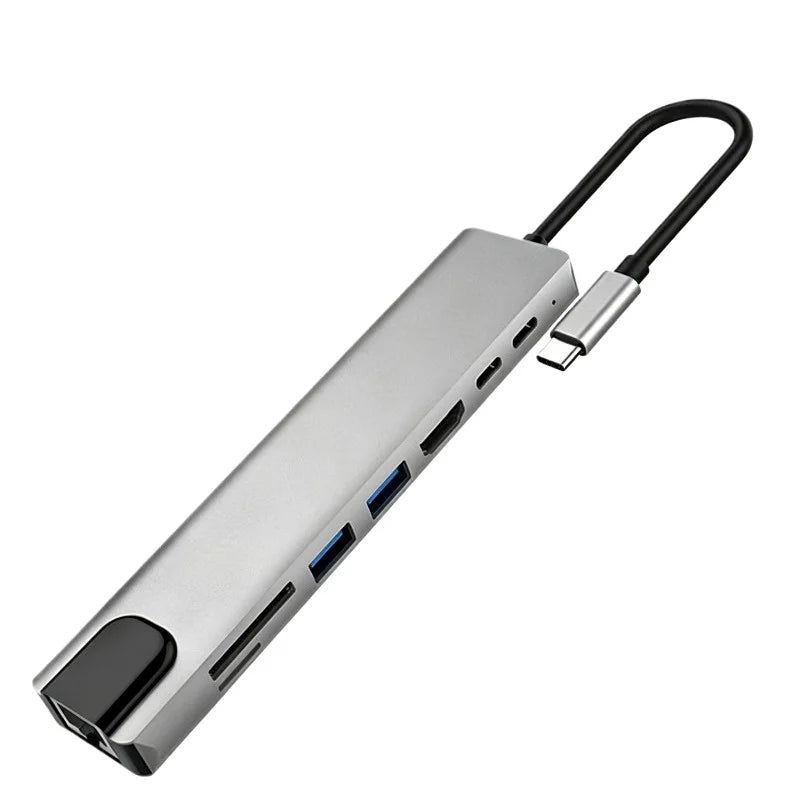 8-in-1 USB-C Docking Station | HDMI, Ethernet, PD, USB Hub USB-C Docking Station Babs