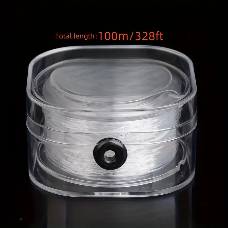 99.97m Elastic Beading Cord – Transparent Stretch Jewelry String Elastic Beading Cord Babs