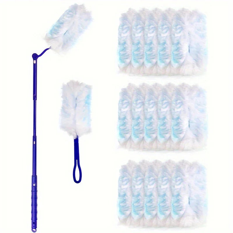 Extended Pole Microfiber Duster – Electrostatic Dust Collector Microfiber Duster Babs