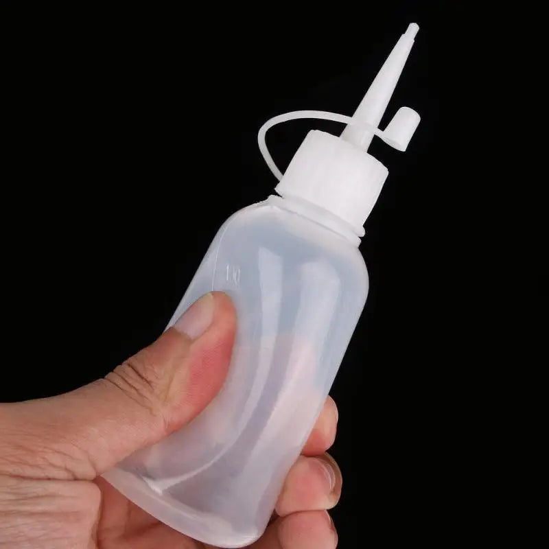3-Pack 100ml Clear Squeeze Bottles with Tip Cap – Refillable Craft Squeeze Bottle Babs