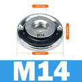 M14 Angle Grinder Quick Release Self-Locking Flange Nut Plate Grinder Flange Nut Babs M14