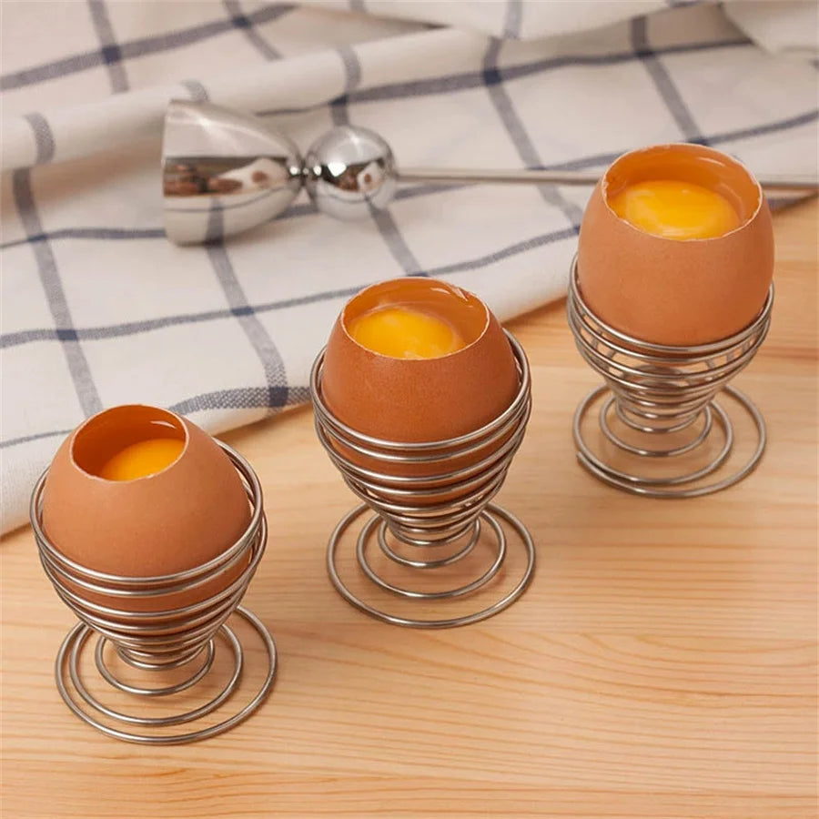 Stainless Steel Spring Egg Rack – Steamer Tray & Egg Holder Egg Steamer Rack Babs