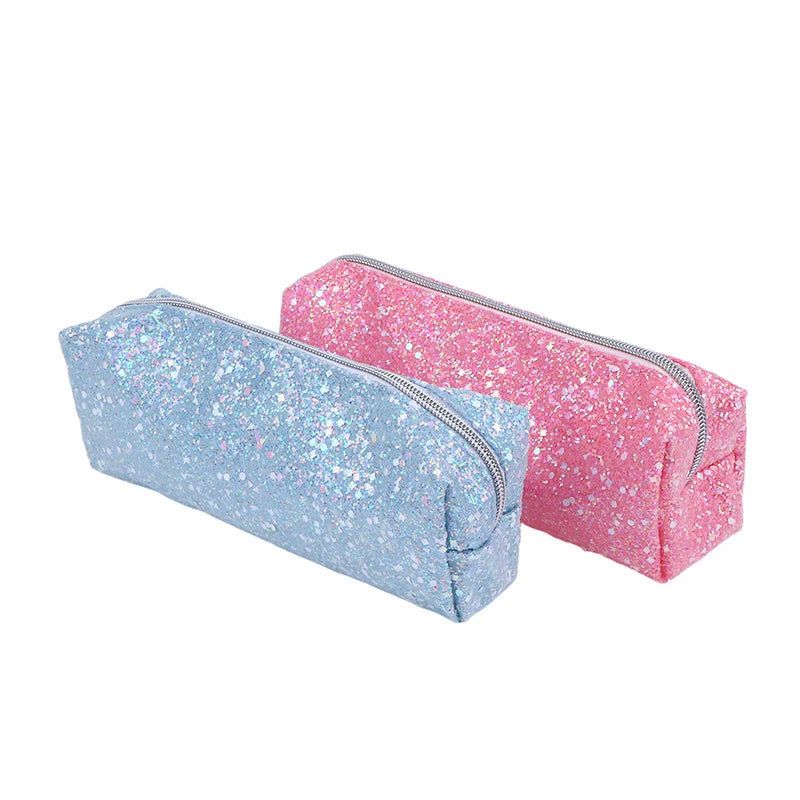 Kawaii Glitter Sequin Pencil Case & Cosmetic Bag – Oxford Glitter Pencil Case Babs