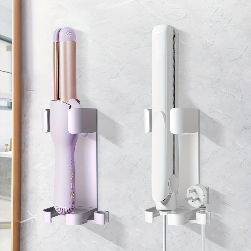 Wall-Mounted Hair Dryer Holder & Styling Tool Storage Rack Hair Tool Wall Rack Babs