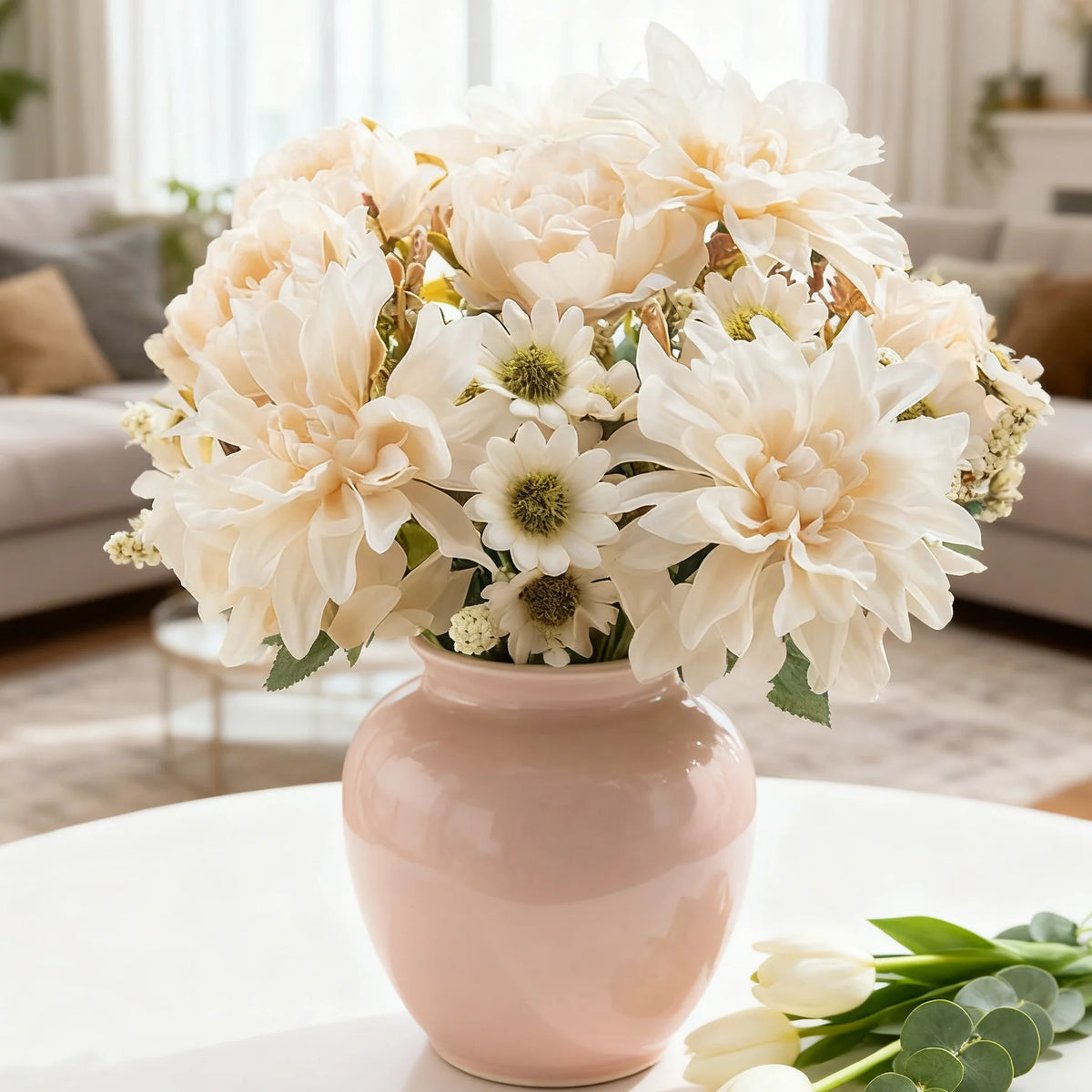 Silk Dahlia Rose Artificial Flowers – Wedding & Home Decor Artificial Silk Flowers Babs