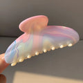 Wave Ink Dyed Shark Claw Clip – Korean Elegant Updo Hairpin Hair Claw Clip Babs Multicolor-1