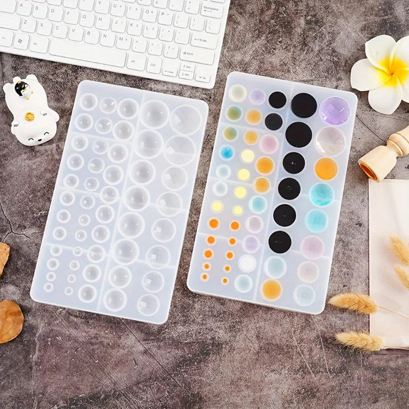 Silicone Resin Casting Mold – Round Earring & Jewelry DIY Resin Casting Mold Babs