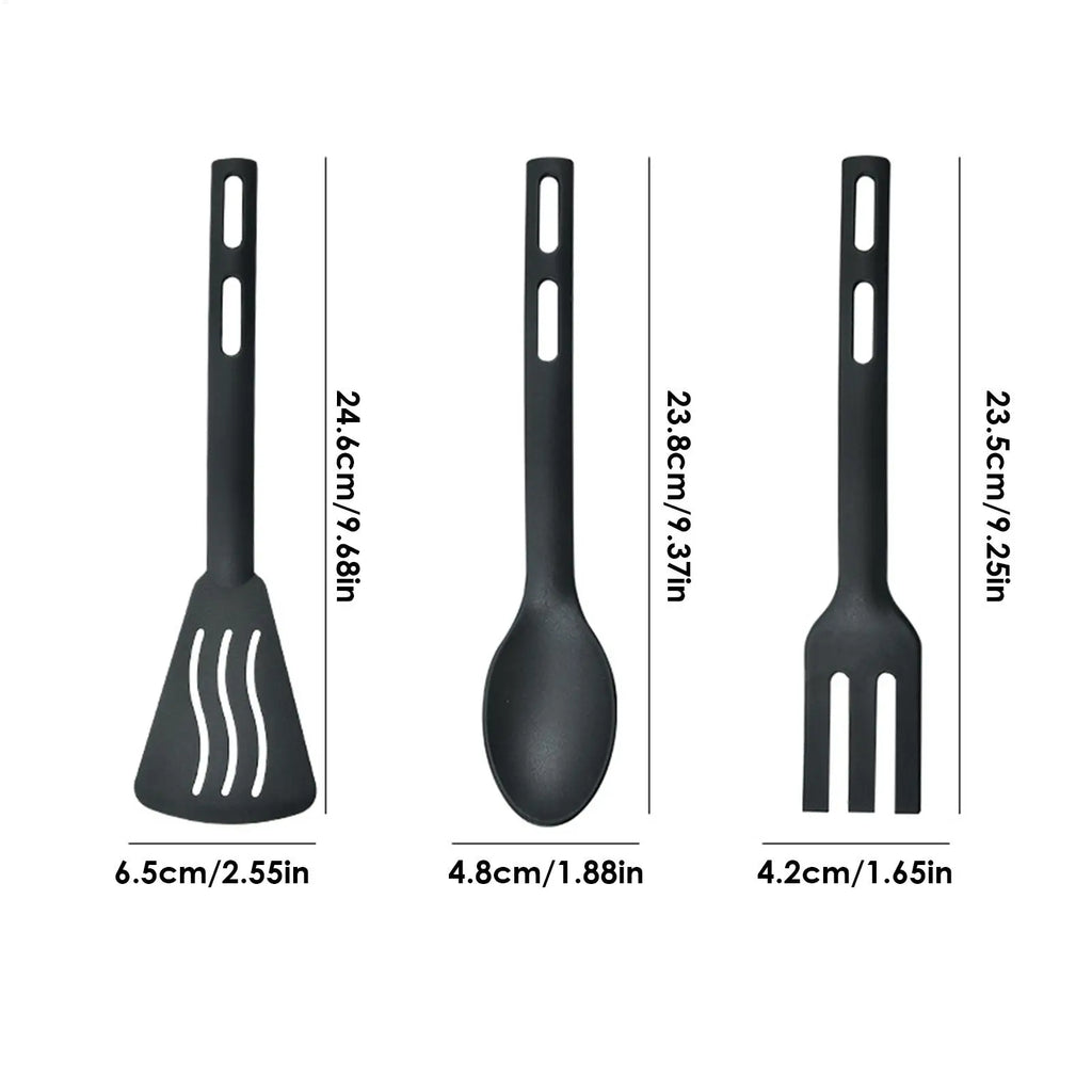 Heat Resistant Nylon Cooking Utensils Set – 3 Piece Kitchen Cooking Utensil Set Babs