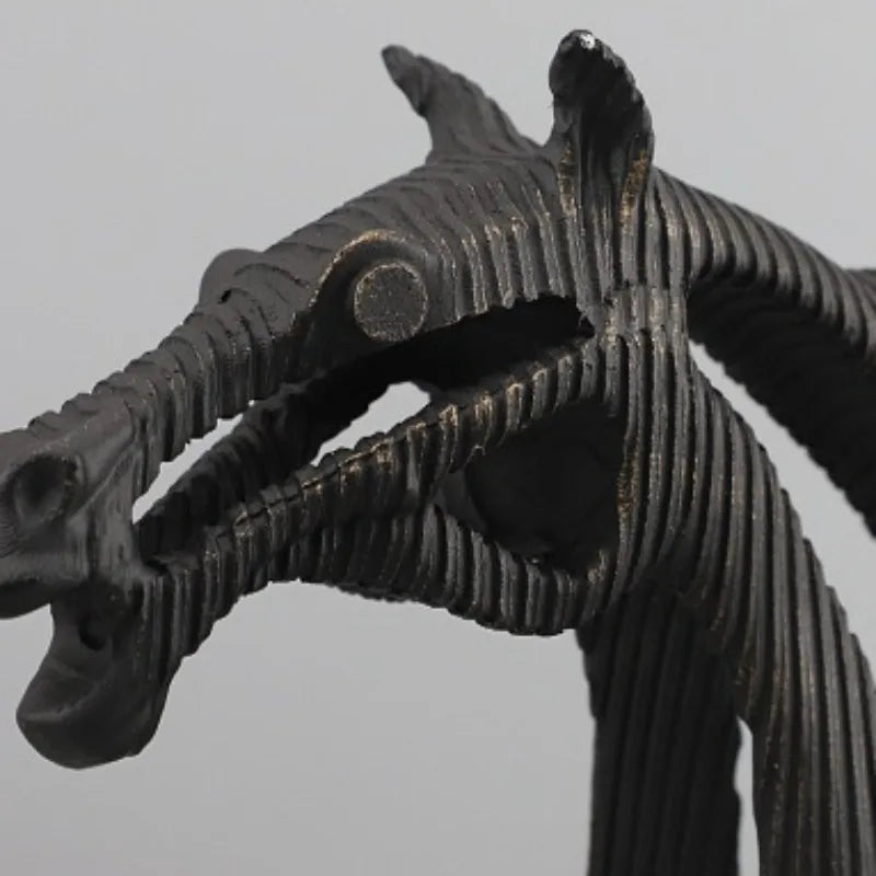 Modern Metal Horse Sculpture – Luxury Home & Office Décor Metal Sculpture Babs