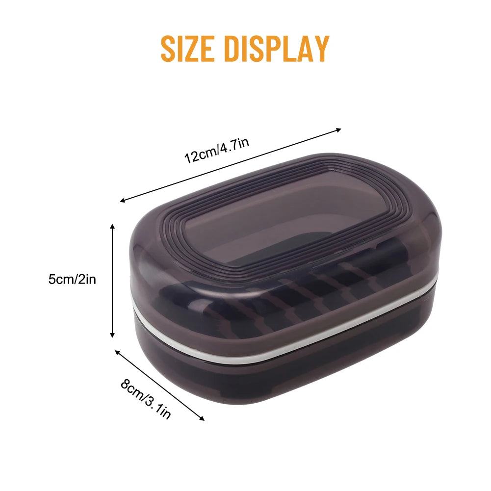 Double Layer Soap Holder Box with Lid & Drainage | LEENKEA Soap Holder Box Babs