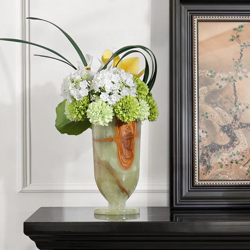 Luxury Marble Vase – Modern Decorative Flower Vase for Home Decorative Marble Vase Babs