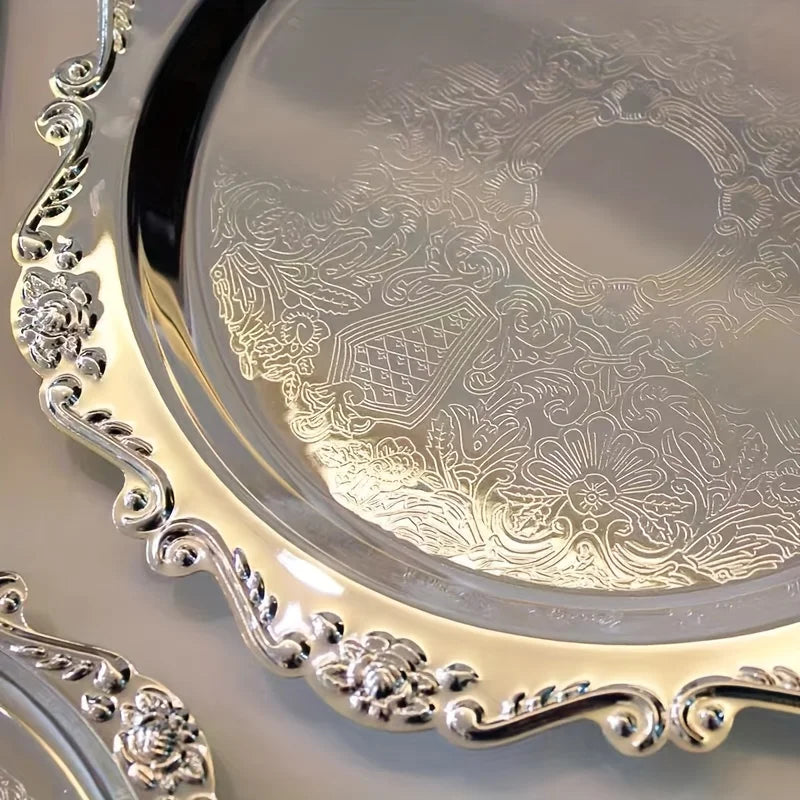 Retro Metal Jewelry Tray Carved Design – Organizer & Storage Jewelry Storage Tray Babs