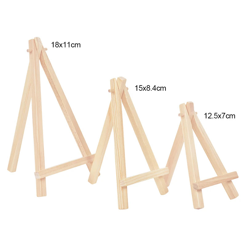 5-Pack Wooden Mini Easel Stands for Wedding, Photo & Art Display Mini Easel Stand Babs