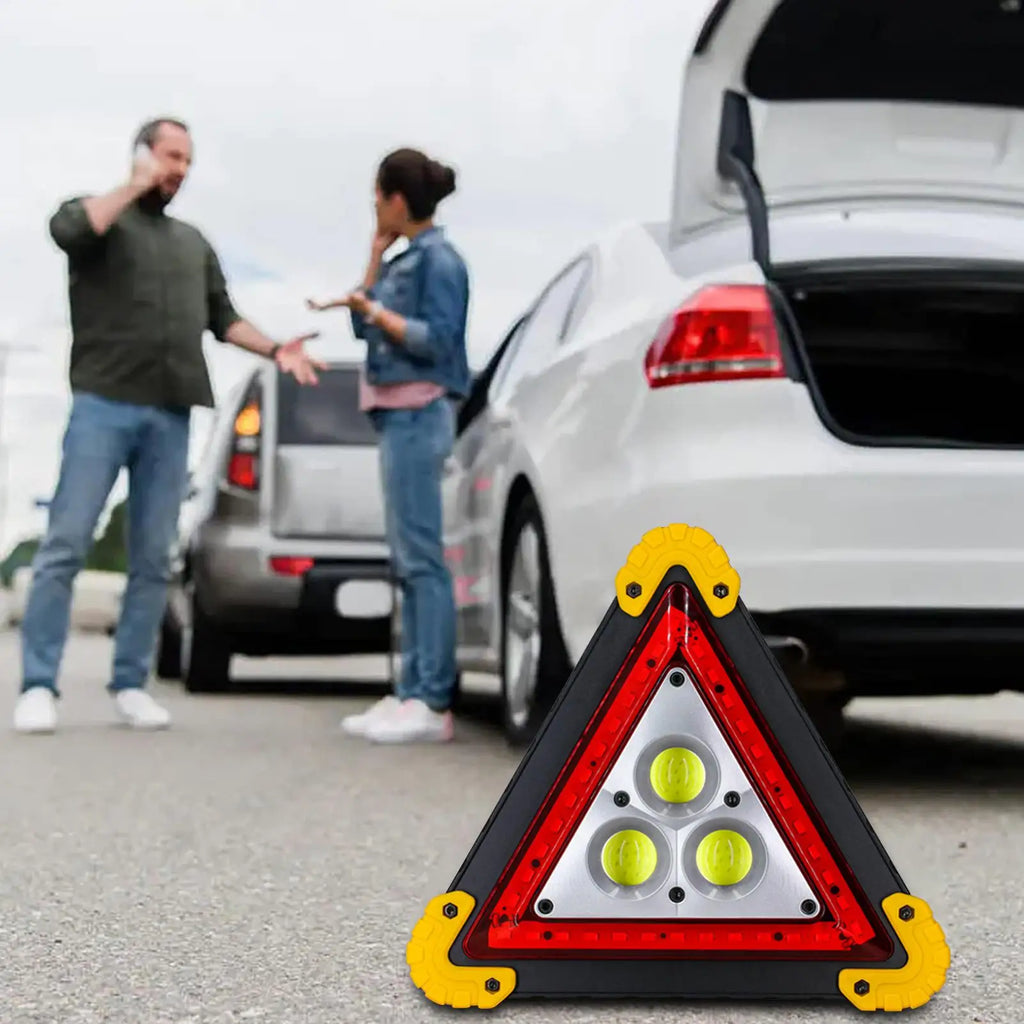 LED Triangle Emergency Warning Light | Portable Road Safety Lamp Emergency Warning Light Babs