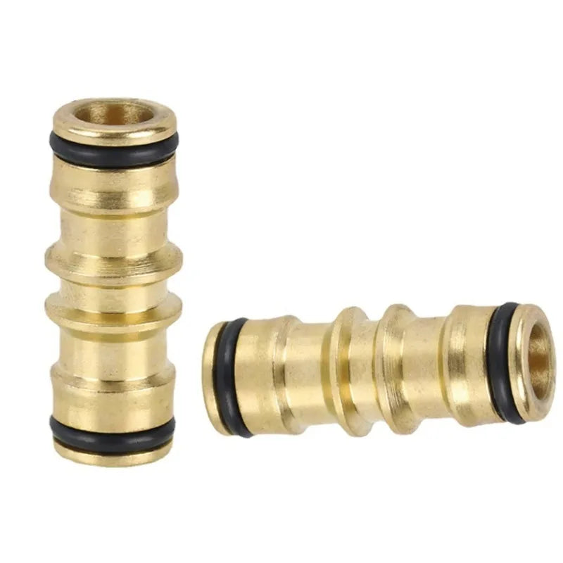 Double-Way Brass Garden Hose Connector – Repair & Extend Garden Hose Connector Babs