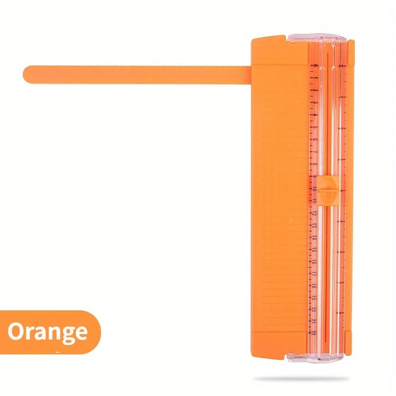 Mini Portable A5 Paper Cutter – Compact Handbook Trimmer Portable Paper Cutter Babs Orange