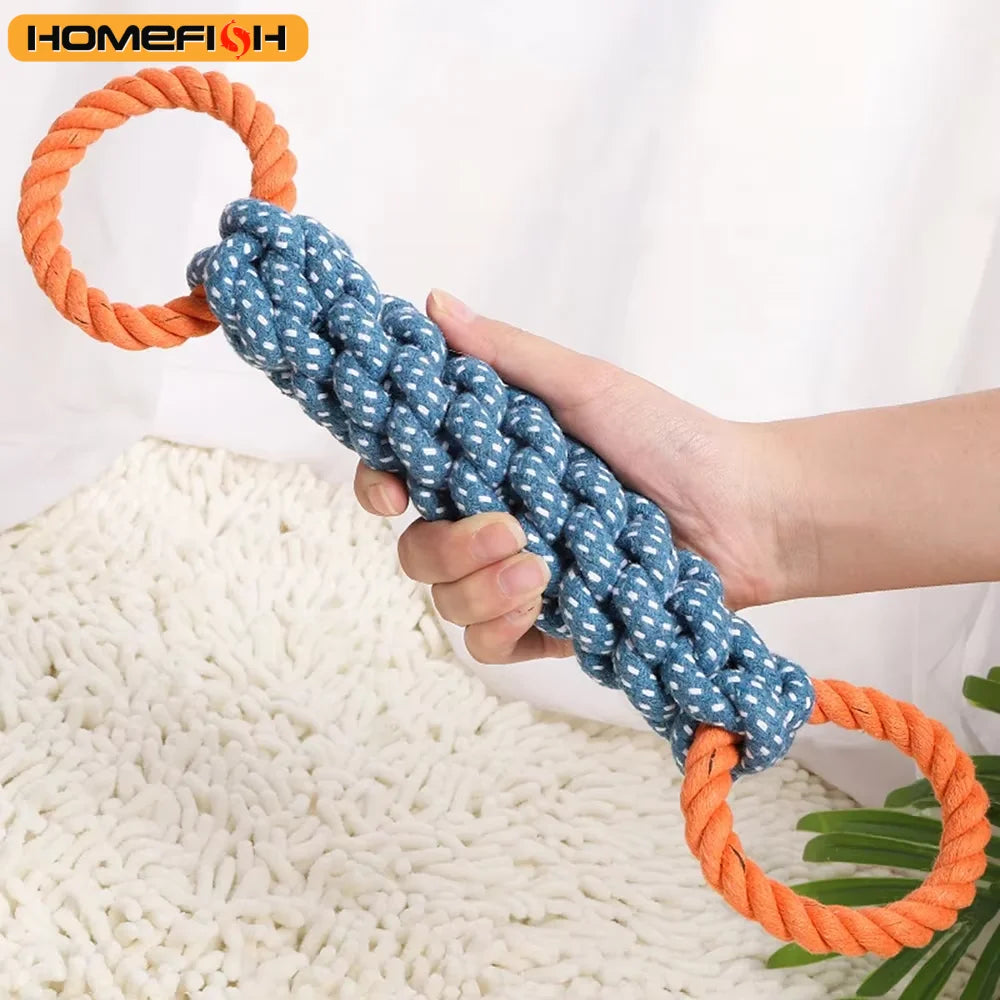 Double-Ring Dog Rope Toy – Durable Chew & Tug for Dogs Dog Rope Toy Babs