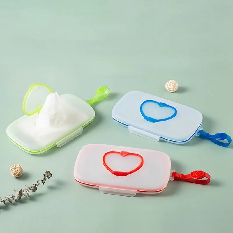Portable Baby Wipe Dispenser – Refillable Travel Tissue Box Wipe Dispenser Case Babs