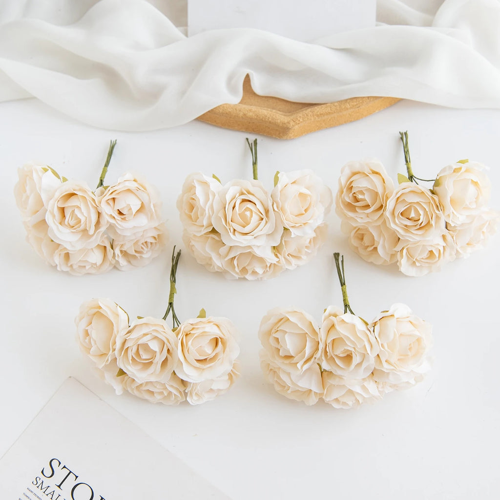 Artificial Silk Rose Bouquet for Wedding, Home & DIY Decor Artificial Flower Bouquet Babs