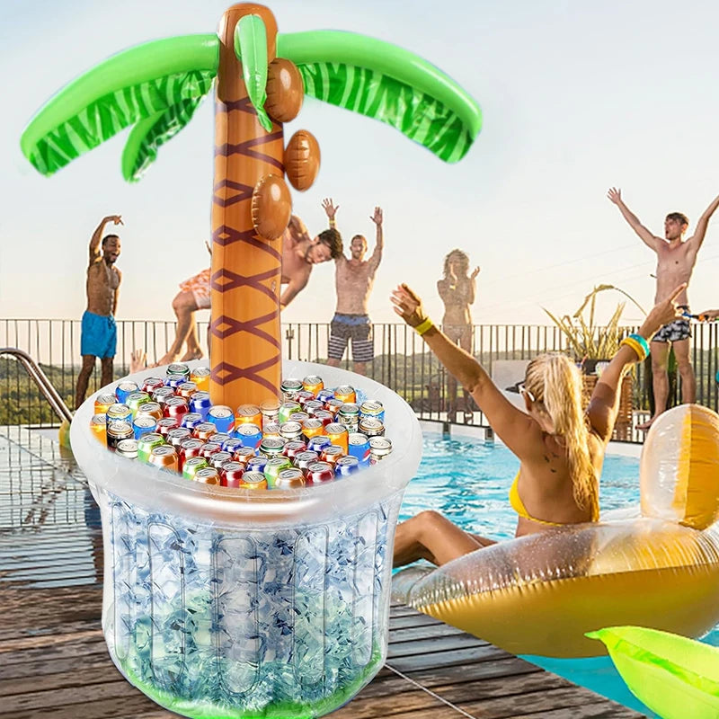 Inflatable Coconut Tree Drink Holder – Hawaiian Pool Party Cooler Inflatable Party Cooler Babs