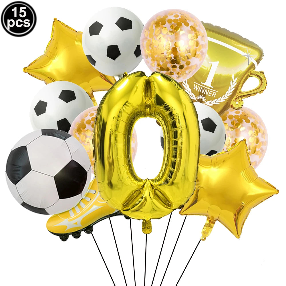 32" Soccer Ball Foil Balloon Set – Kids Birthday Party Decor