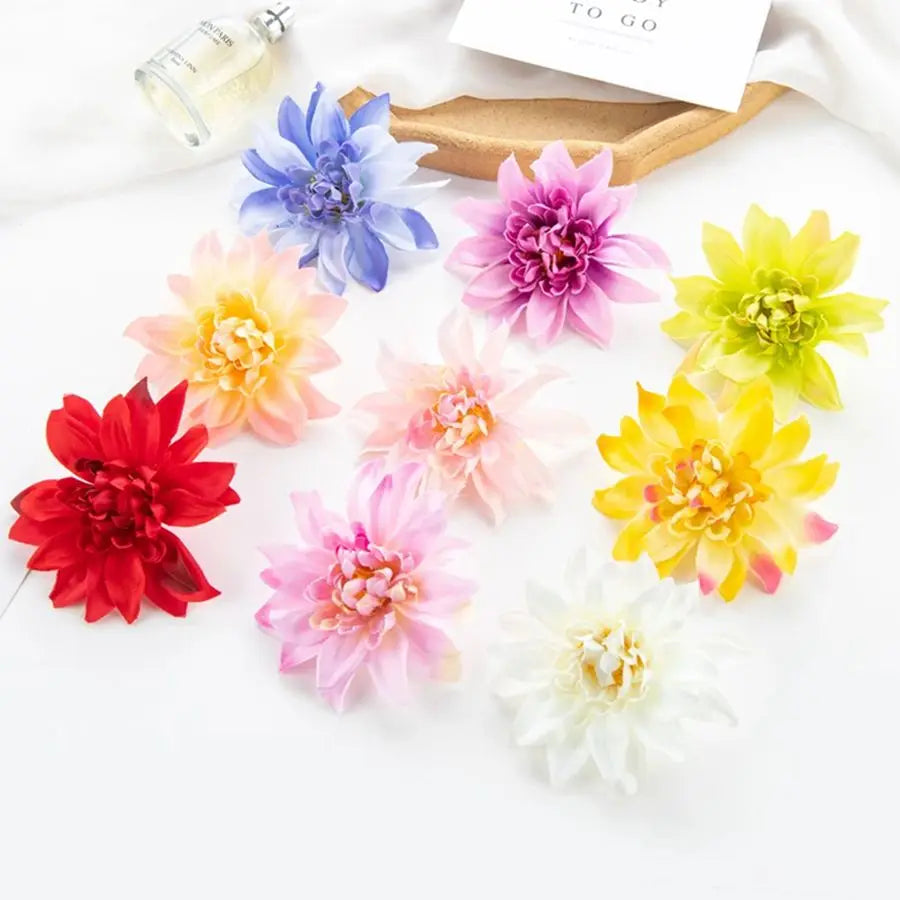 Silk Gerbera Artificial Flowers for Wedding, Home & Garden Decor Artificial Flower Heads Babs