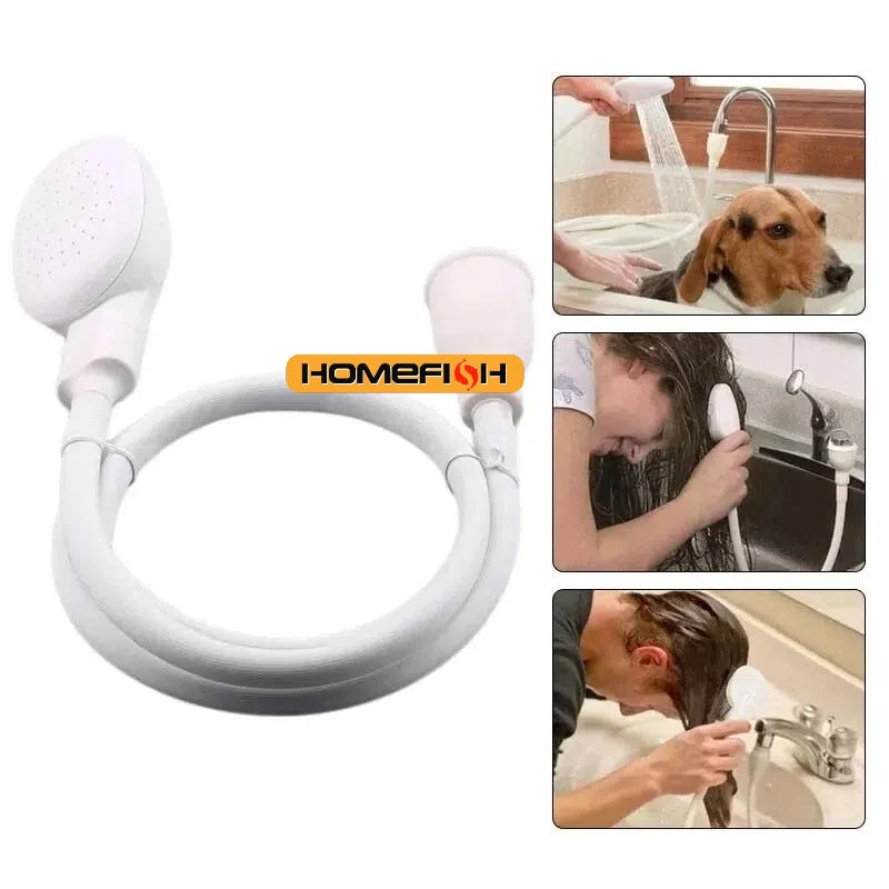 Faucet Shower Head Extender with Hose & Drain Filter for Pets Faucet Shower Extender Babs