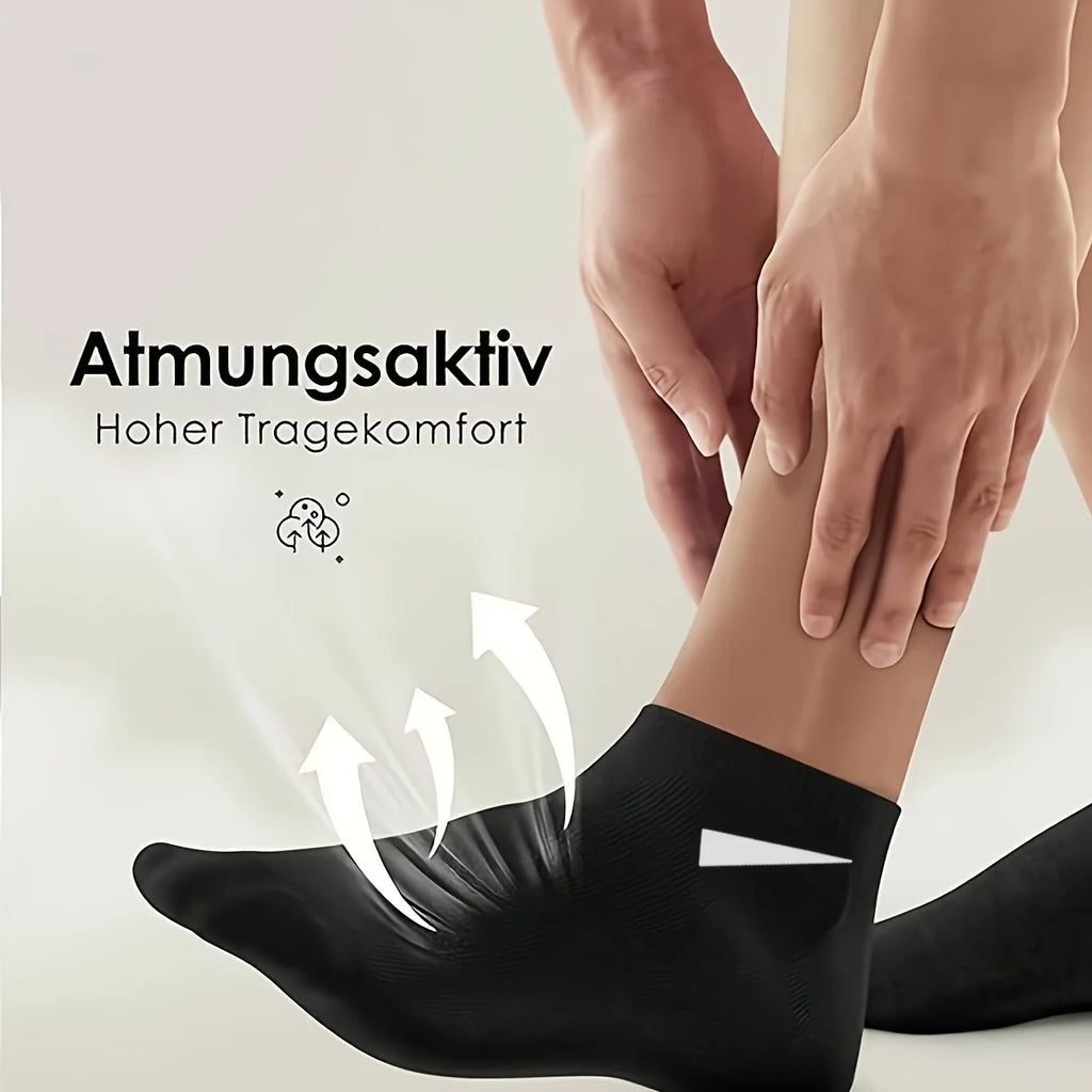 Unisex Low Cut Invisible Socks – Moisture Wicking | 6 & 12 Pack Invisible Ankle Socks Babs