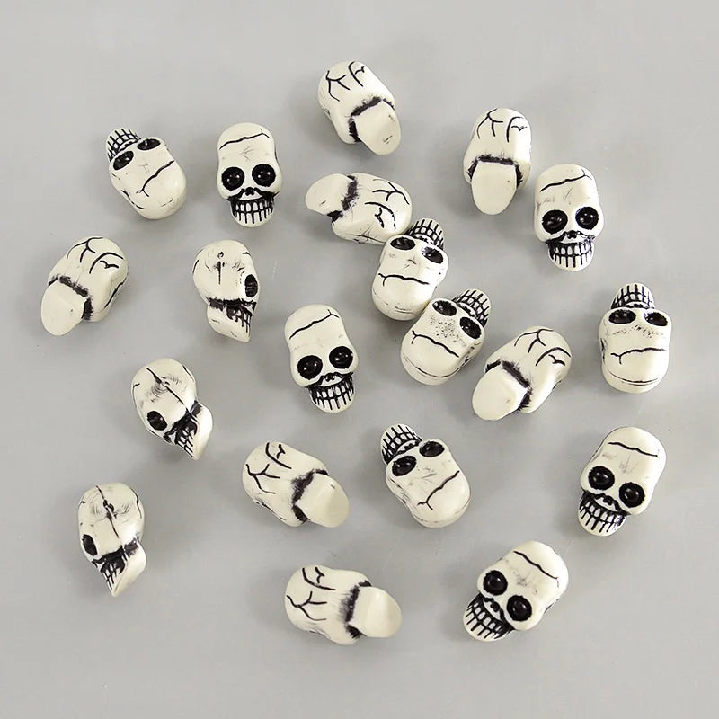 10pcs Mini Resin Skull Heads Halloween Party Table Decorations Halloween Skull Decor Babs 10pcs