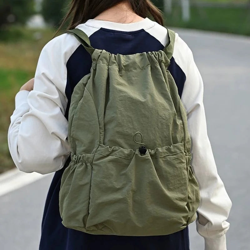 Lightweight Waterproof Drawstring Backpack – Sports & School Drawstring Backpack Babs