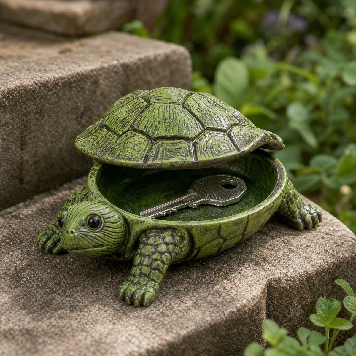 Resin Turtle Trinket Box – Jewelry & Key Storage with Lid Decorative Storage Box Babs green One Size