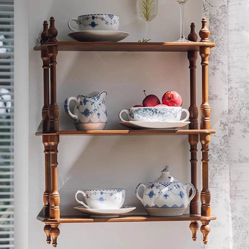 Wooden 3-Tier Storage Shelf Rack | Modern Home Display Wooden Storage Shelf Babs