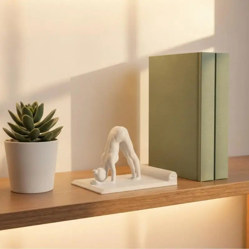3D Printed Yoga Girl Phone Stand – Meditation Figurine Holder Decorative Phone Stand Babs